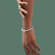 T1 Wide Diamond Hinged Bangle