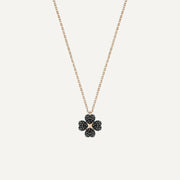 Latisha Black Flower Pendant
