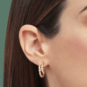 Serpenti Viper Full Pave Diamond Earrings