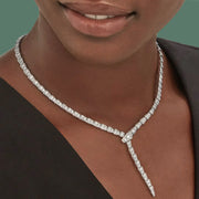 Serpenti Full Paved Diamond Necklace