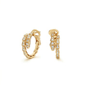 Serpenti Viper Full Pave Diamond Earrings