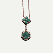 Color Blossom Malachite Pendant