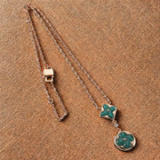 Color Blossom Malachite Pendant