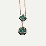 Color Blossom Malachite Pendant