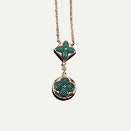 Color Blossom Malachite Pendant