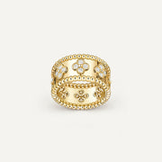 Pearlux Clover Diamond Ring