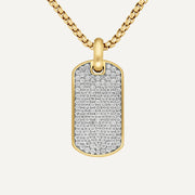 Chevron Tag Diamond Pendant