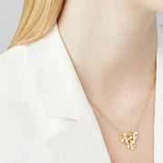 Frivole 3 Flowers Diamond Pendant