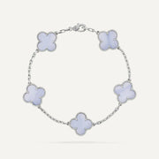 Clover 5 Motifs Purple Bracelet