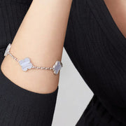 Clover 5 Motifs Purple Bracelet