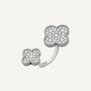Twin Alhambra Diamond Ring