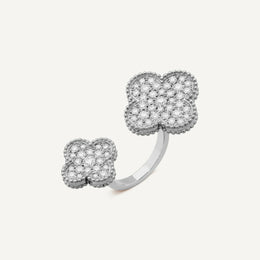 Twin Alhambra Diamond Ring