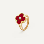 Scarlet Clover Diamond Ring