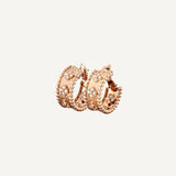 Pearlux Clover Hoops Earrings