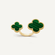 The Twin Alhambra Malachite Ring