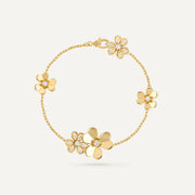 Frivole 5 Flowers Diamond Bracelet