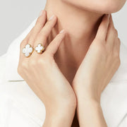 The Twin Alhambra Mother Of Pearl Ring