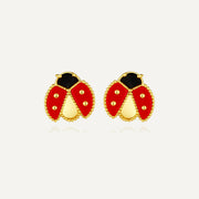 Lady Bug Open Wings Earrings