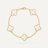 Clover 5 Motifs MOP Bracelet
