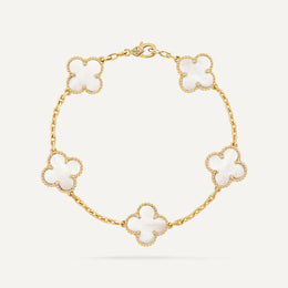 Clover 5 Motifs MOP Bracelet