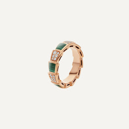 Serpenti Viper Malachite Diamond Ring