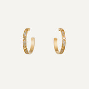 Love Diamond Paved Earrings