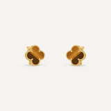 Clover Tiger Eye Earrings