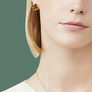 Clover Tiger Eye Earrings