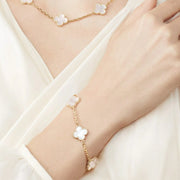 Clover 5 Motifs MOP Bracelet