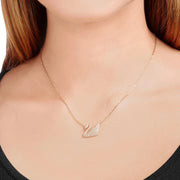 Swan Diamond Pendant