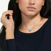 Swan Blue Diamond Pendant