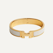 Clic H Bracelet White