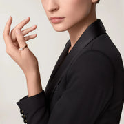 Panthere Half Paved Diamond Ring