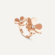 Frivole Twin Flower Diamond Ring