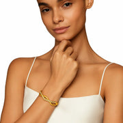 Zig Zag Stax Two Row Cuff Bracelet