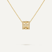Pearlux Clover Diamond Pendant