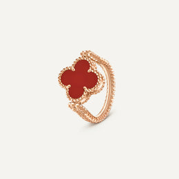 Scarlet Clover Reversible Ring