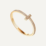 T1 Wide Diamond Hinged Bangle